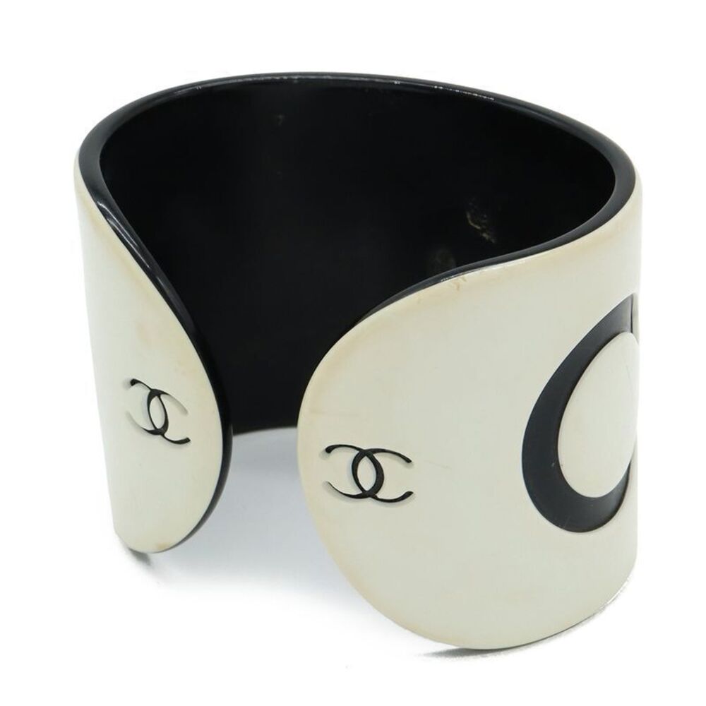 Chanel Coco Mark Bangle Open Bangle Bracelet Plas… - image 3